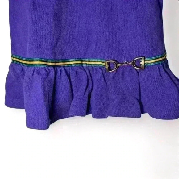 Ralph Lauren -Purple Collared Dress with metal clasp-Girl’s size 12 mo… - Picture 2 of 4